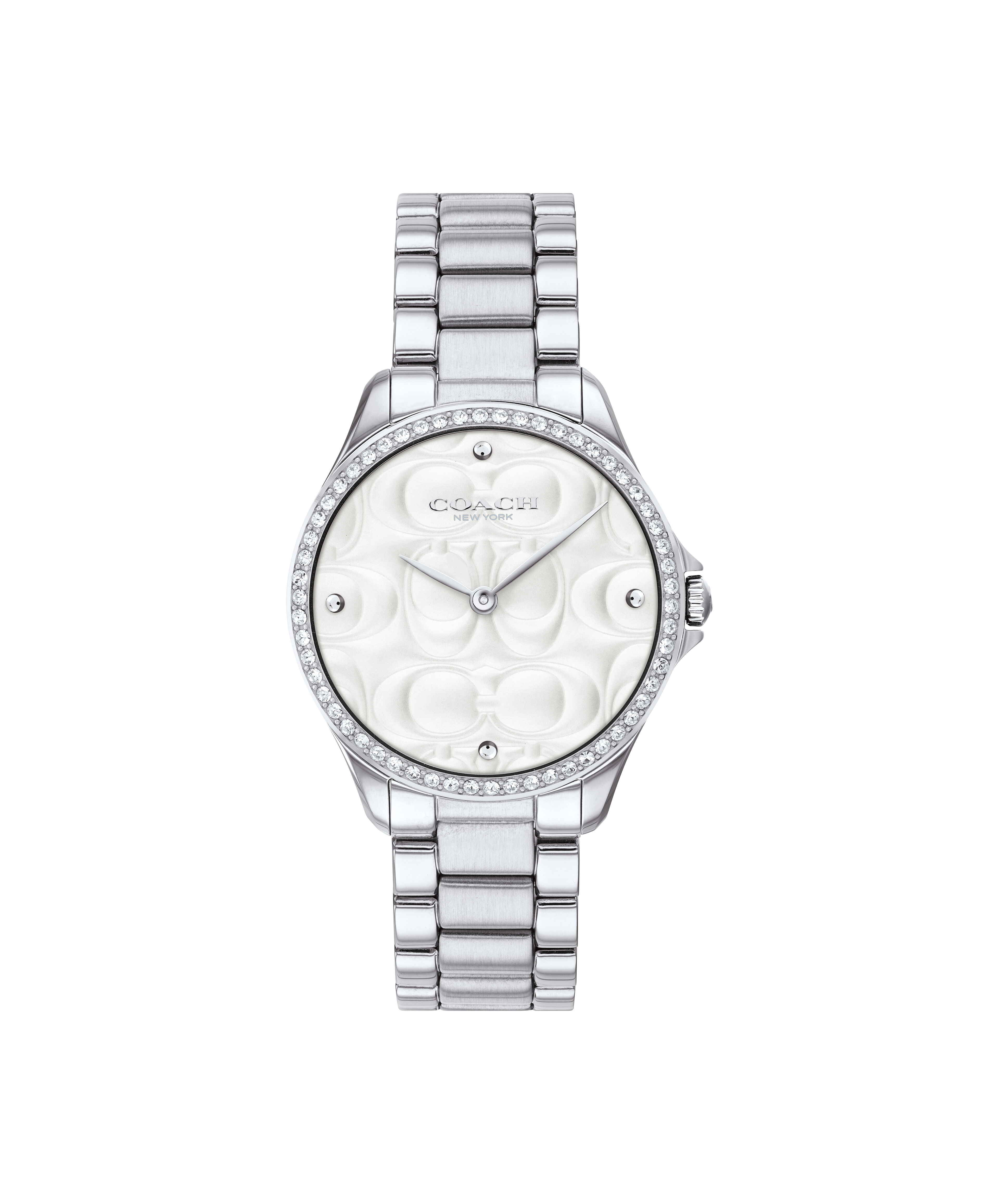 Coach Movado Company Store Coach Modern Sport Women s Stainless Steel Slender Bracelet Watch With Engraved Coach Signature