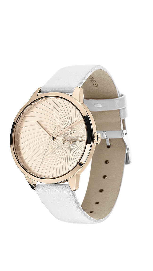 Lacoste Movado Company Store Lexi Women s 38 mm white leather strap watch