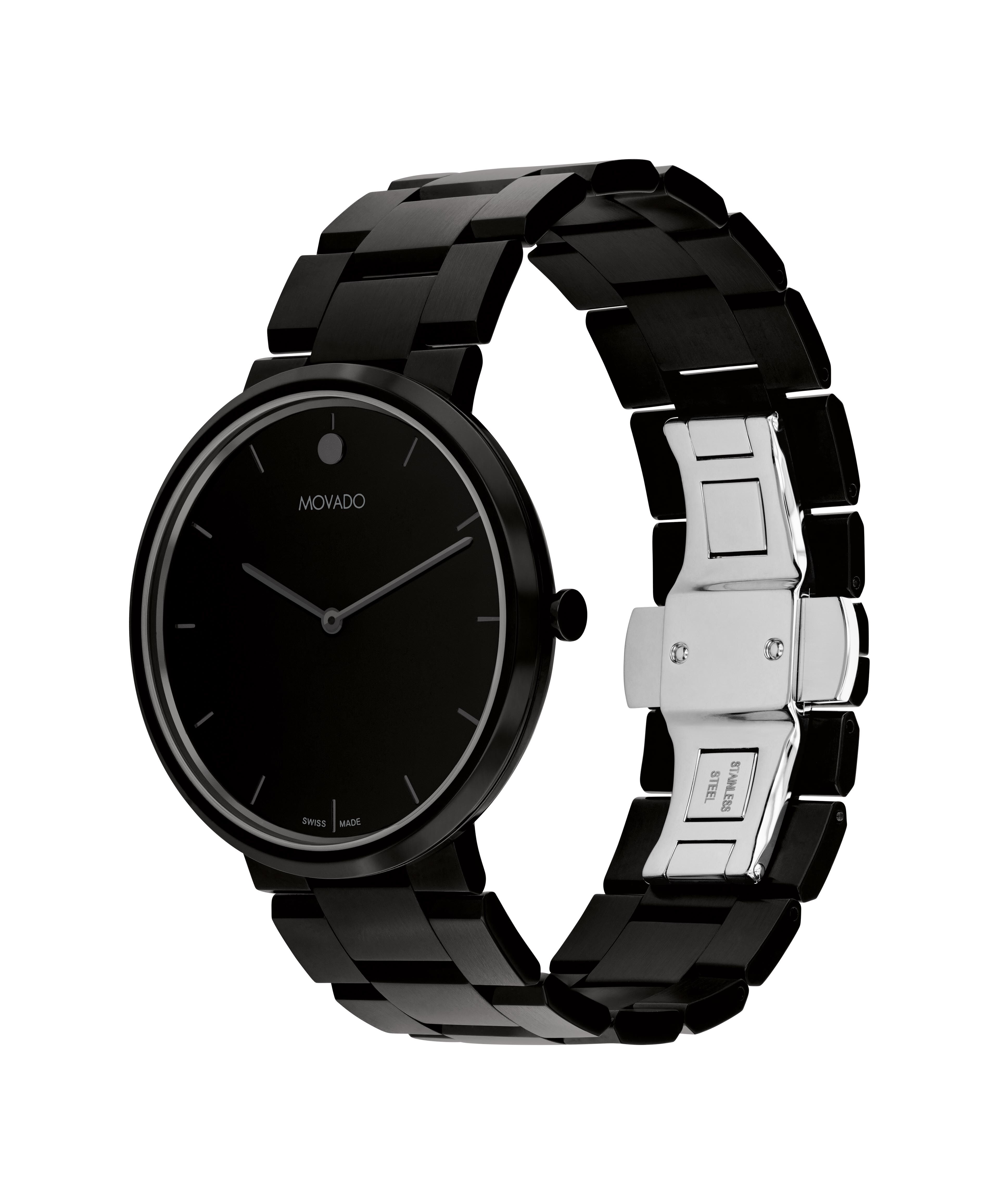 All black movado discount