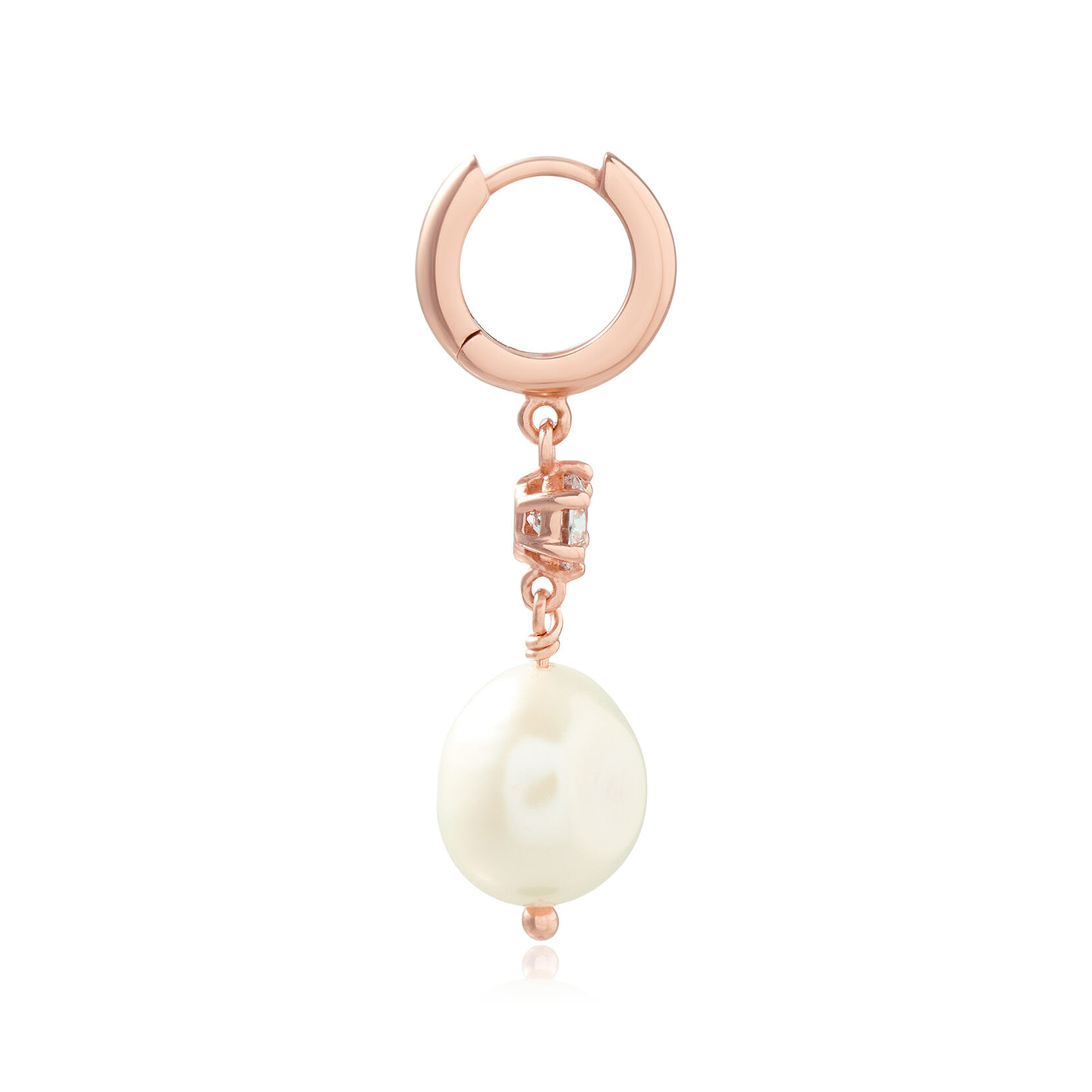 Pearl Hoop Women's Earrings