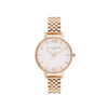 34mm White & Rose Gold Bracelet Watch