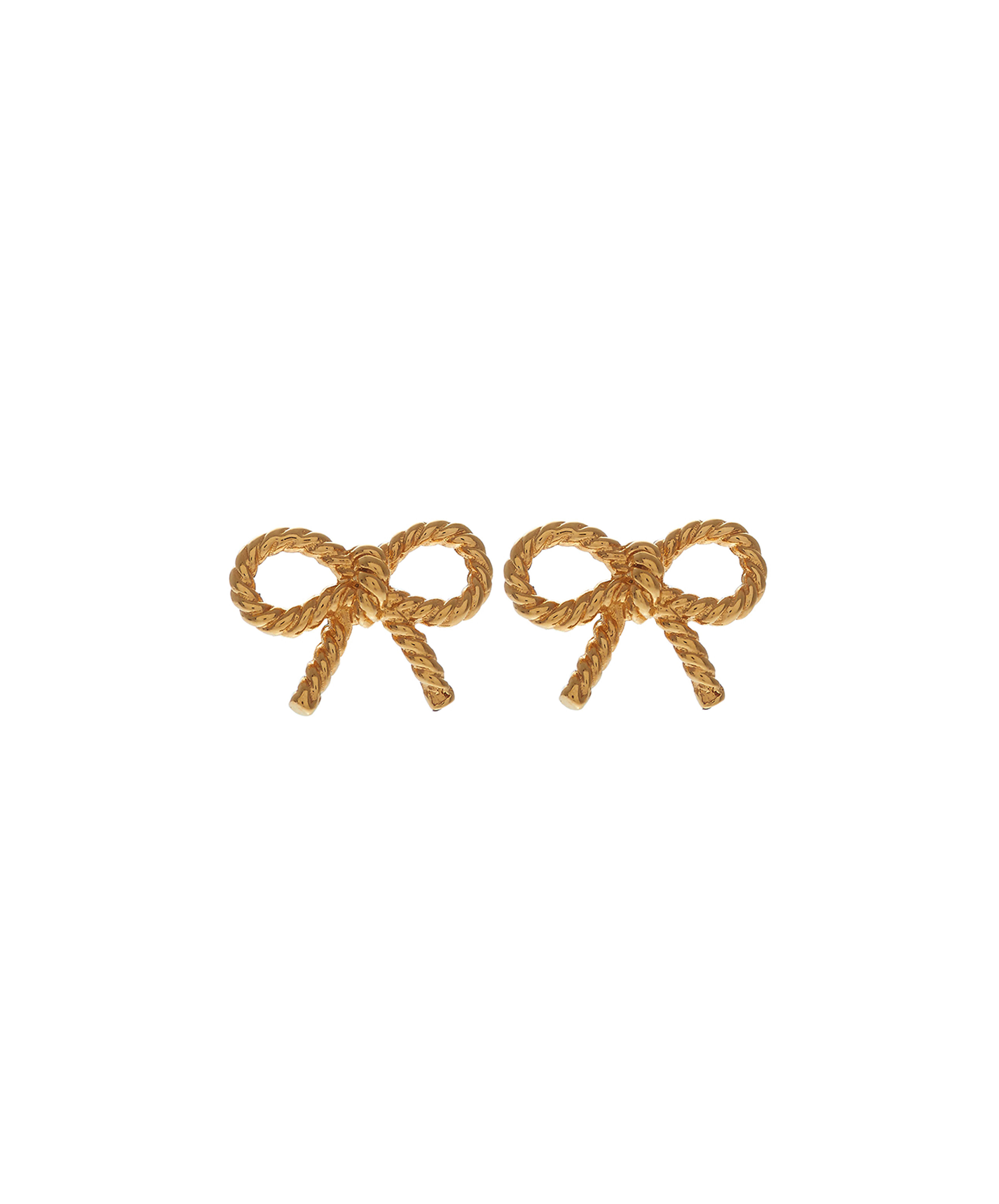 Olivia Burton Movado Company Store Vintage Bow Earrings Gold