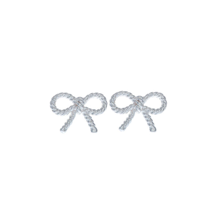 Olivia Burton Vintage Bow Earrings Silver