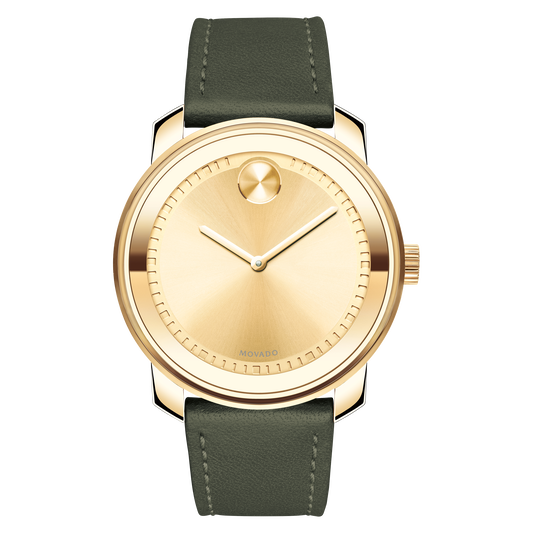 Movado Movado Company Store Movado Trend gold watch dial and