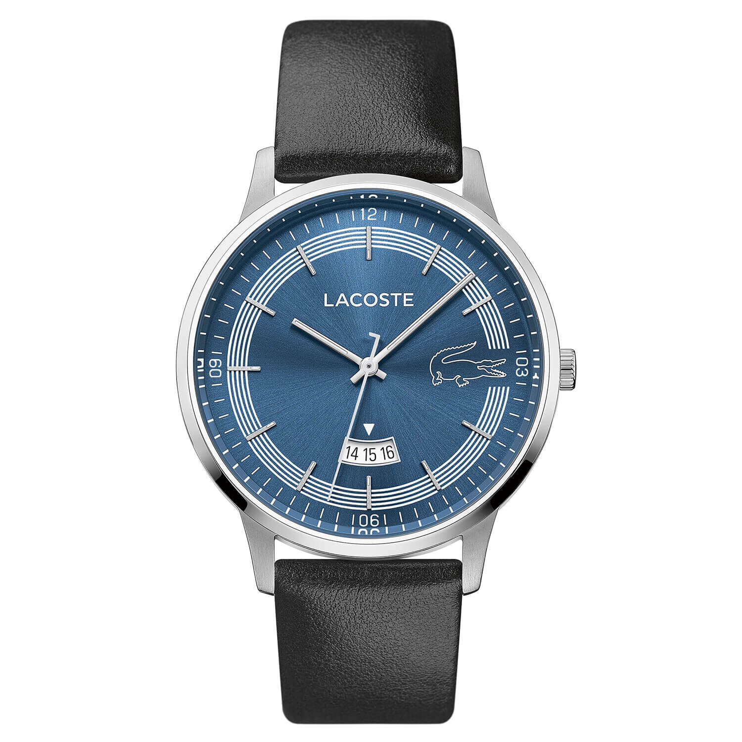 Black and blue lacoste watch hot sale