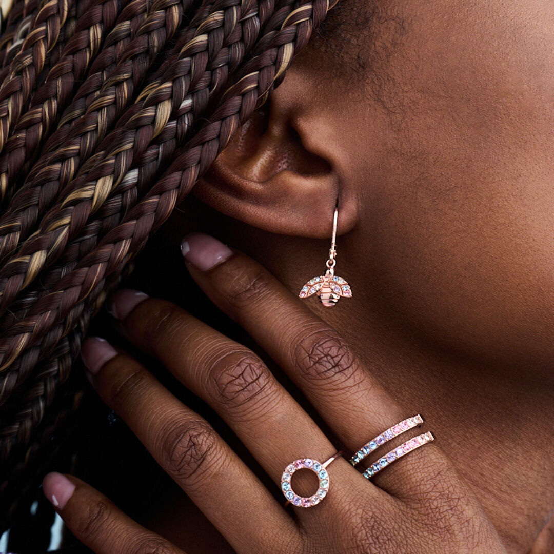 【TATIANA】Olivia Pearl Ribbon Hoop Earring Olivia Silver Pearl Beaded Hoop Earrings – Adorned by Ruth