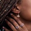 Rose Gold Bee Lever Back Hoops