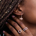 Rose Gold Bee Lever Back Hoops