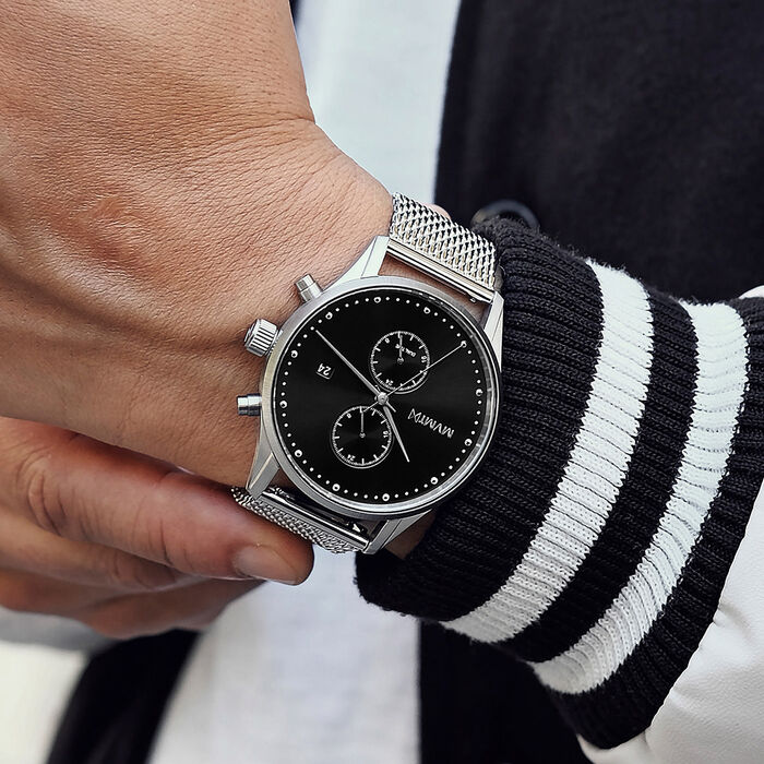 Cloud Silver Men's Watch, 42mm