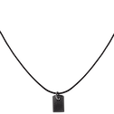Micro Tag on Cord Men's Necklace