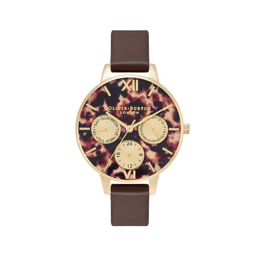 Gold & Brown Women's Watch, 34mm