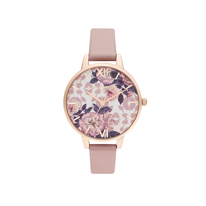 Wildflower Women's Vegan Watch & 3D Bee Bracelet Gift Set, 34mm