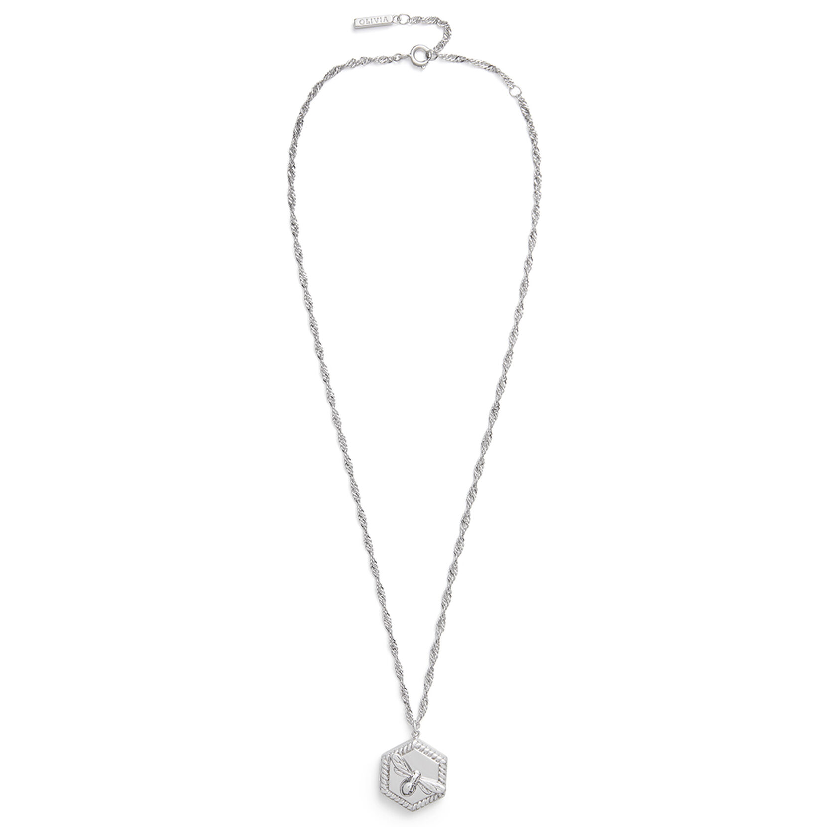 Lucky Bee Silver Locket Necklace