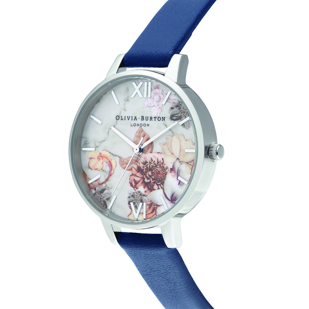 Olivia burton marble floral watch discount