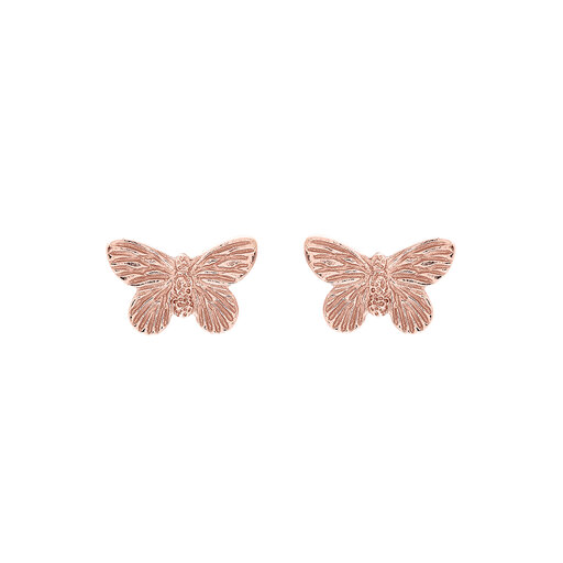 Olivia Burton 3D Butterfly Rose Gold Studs