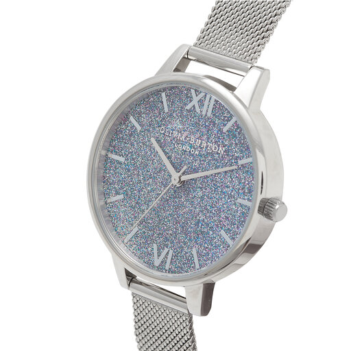 Silver Glitter Demi Women's Watch, 34mm