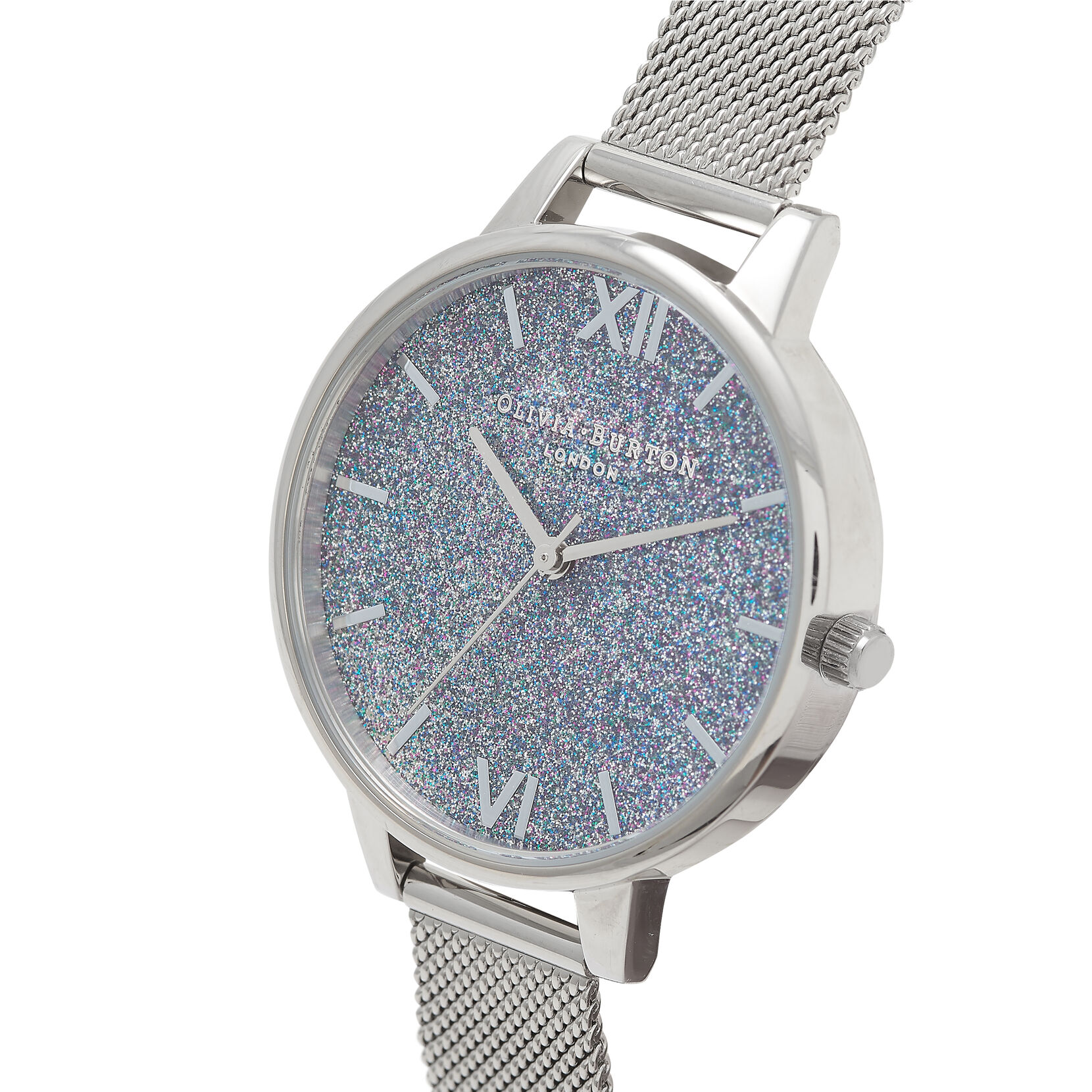 Silver Glitter Demi Women's Watch, 34mm