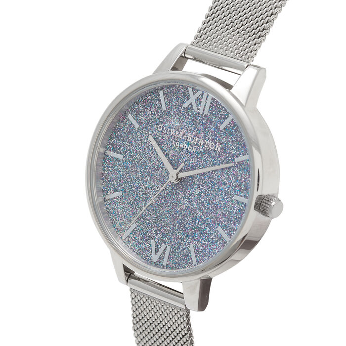 Silver Glitter Demi Women's Watch, 34mm