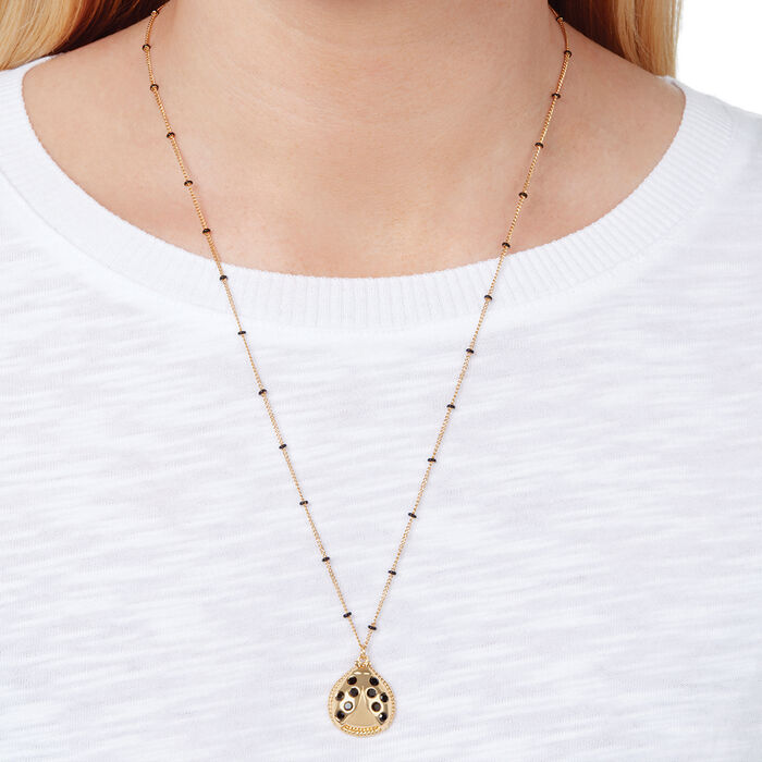 Ladybird Necklace Gold