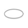 Vintage Bead Silver Hinged Bracelet