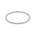 Vintage Bead Silver Hinged Bracelet