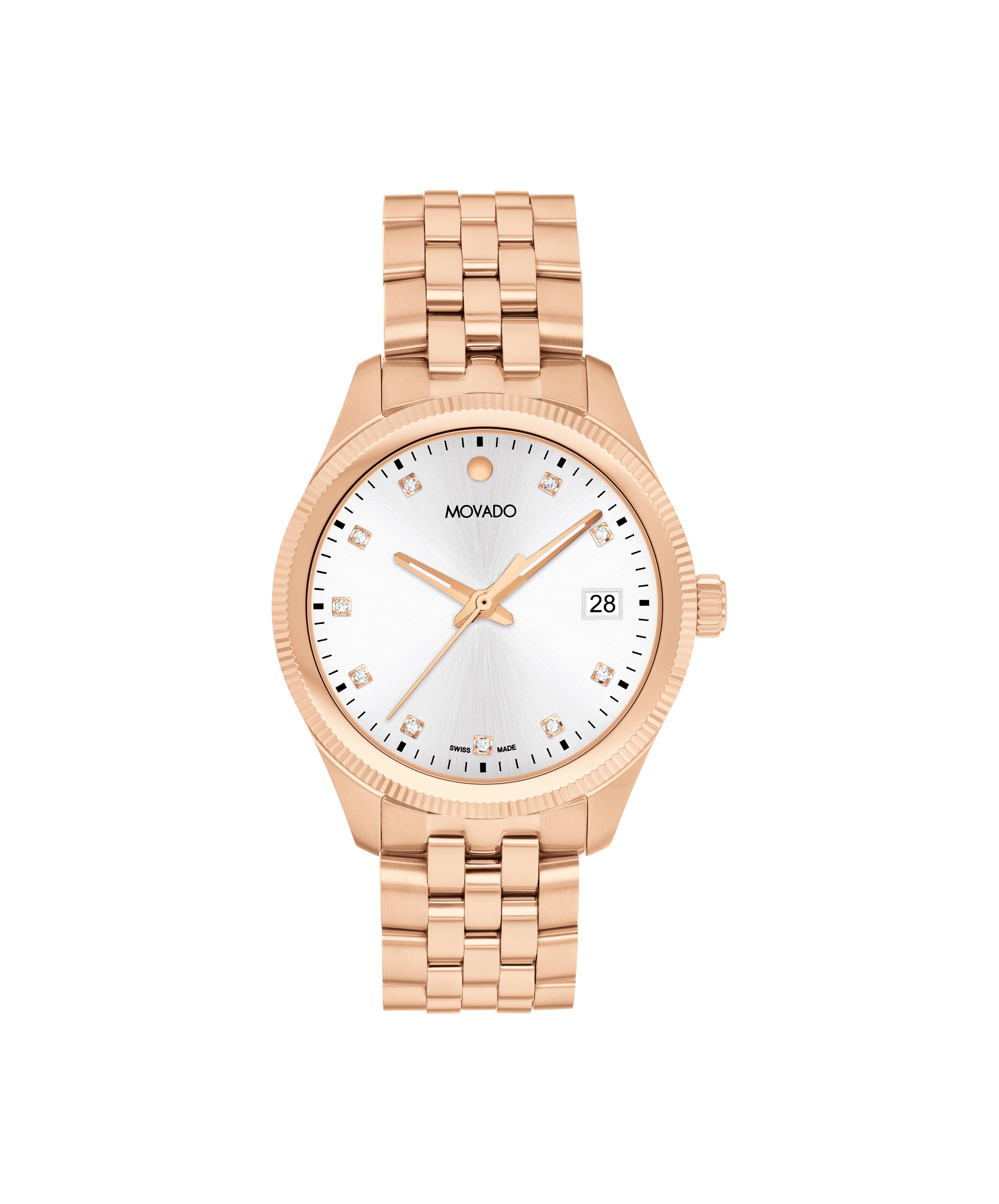 Movado rose gold watch shop