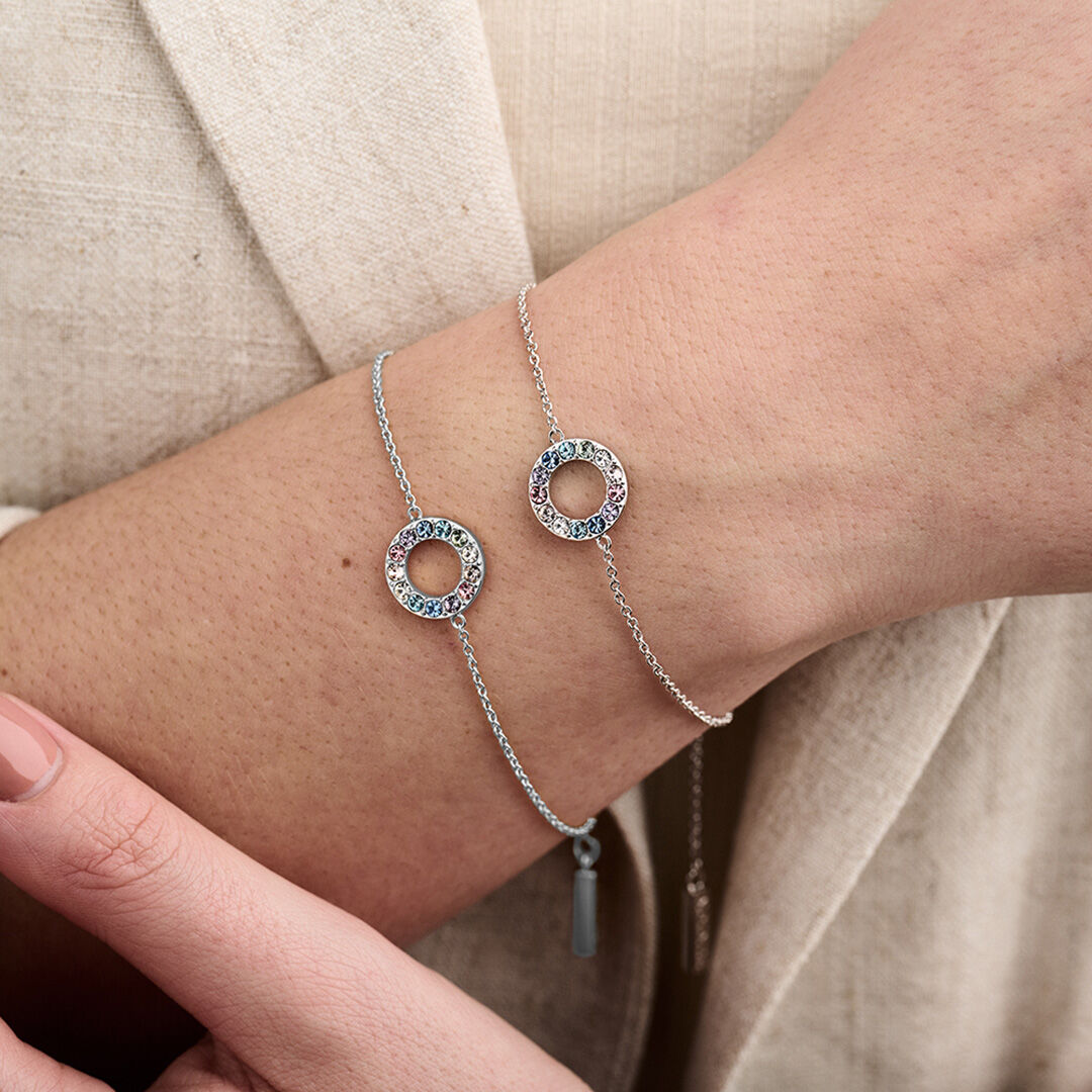 Rainbow Silver Rainbow Halo Bracelet Olivia Burton London