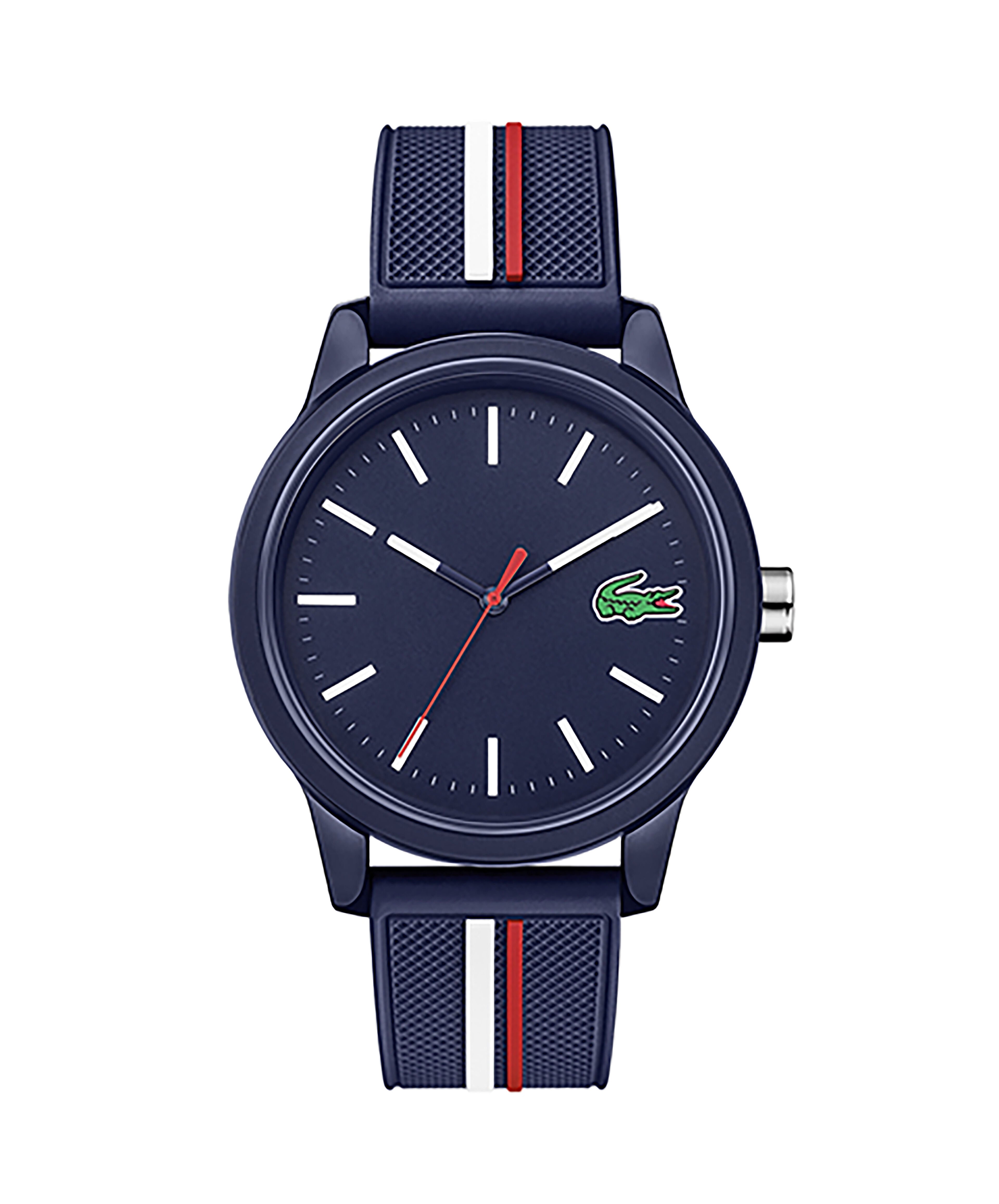 Black and blue lacoste watch shop