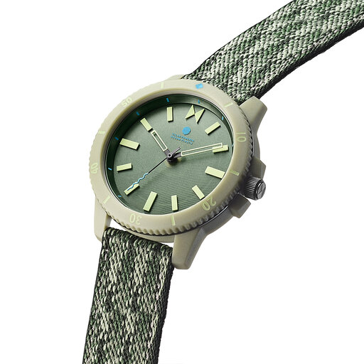 Atlantic Green Solar Unisex Watch, 38mm