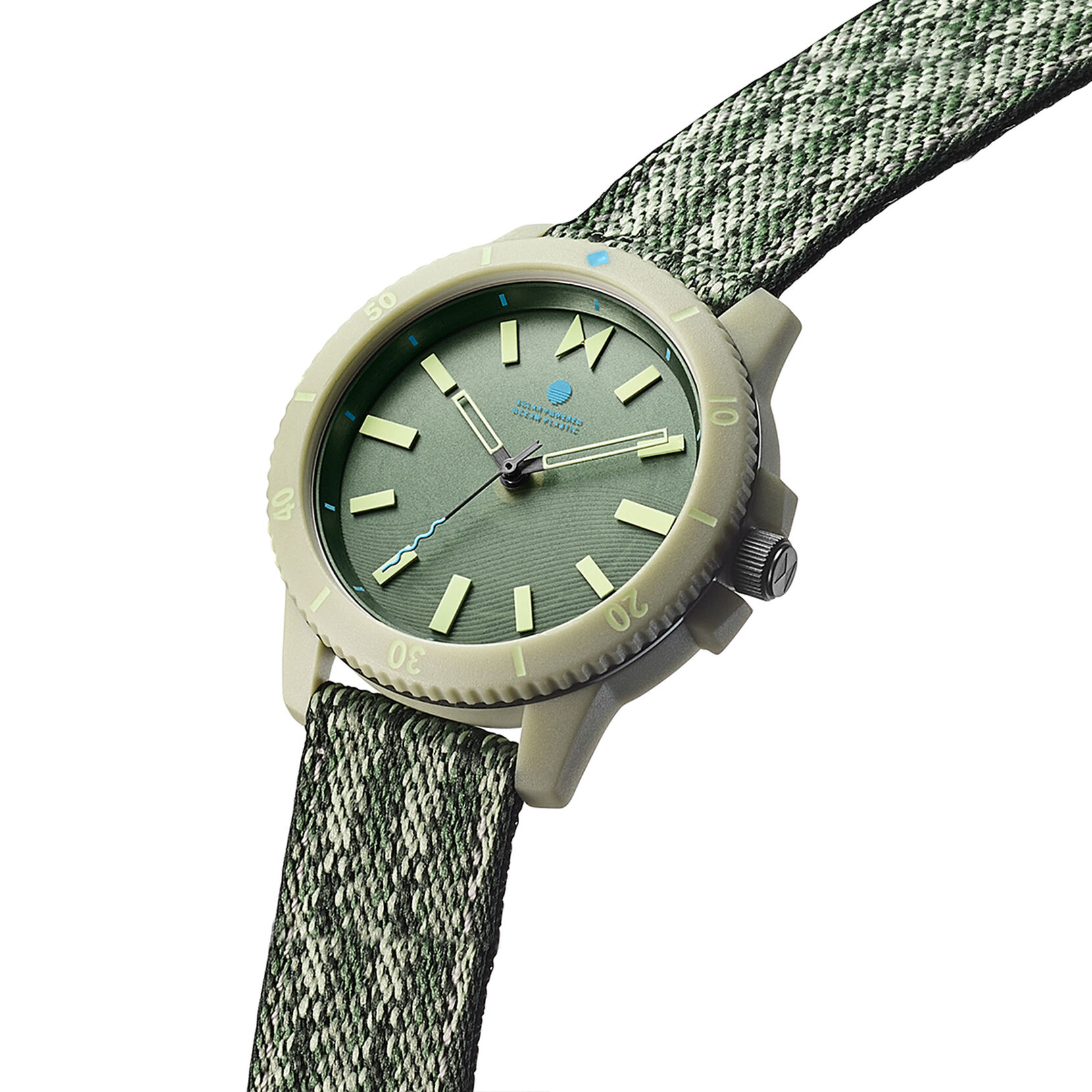 Atlantic Green Solar Unisex Watch, 38mm