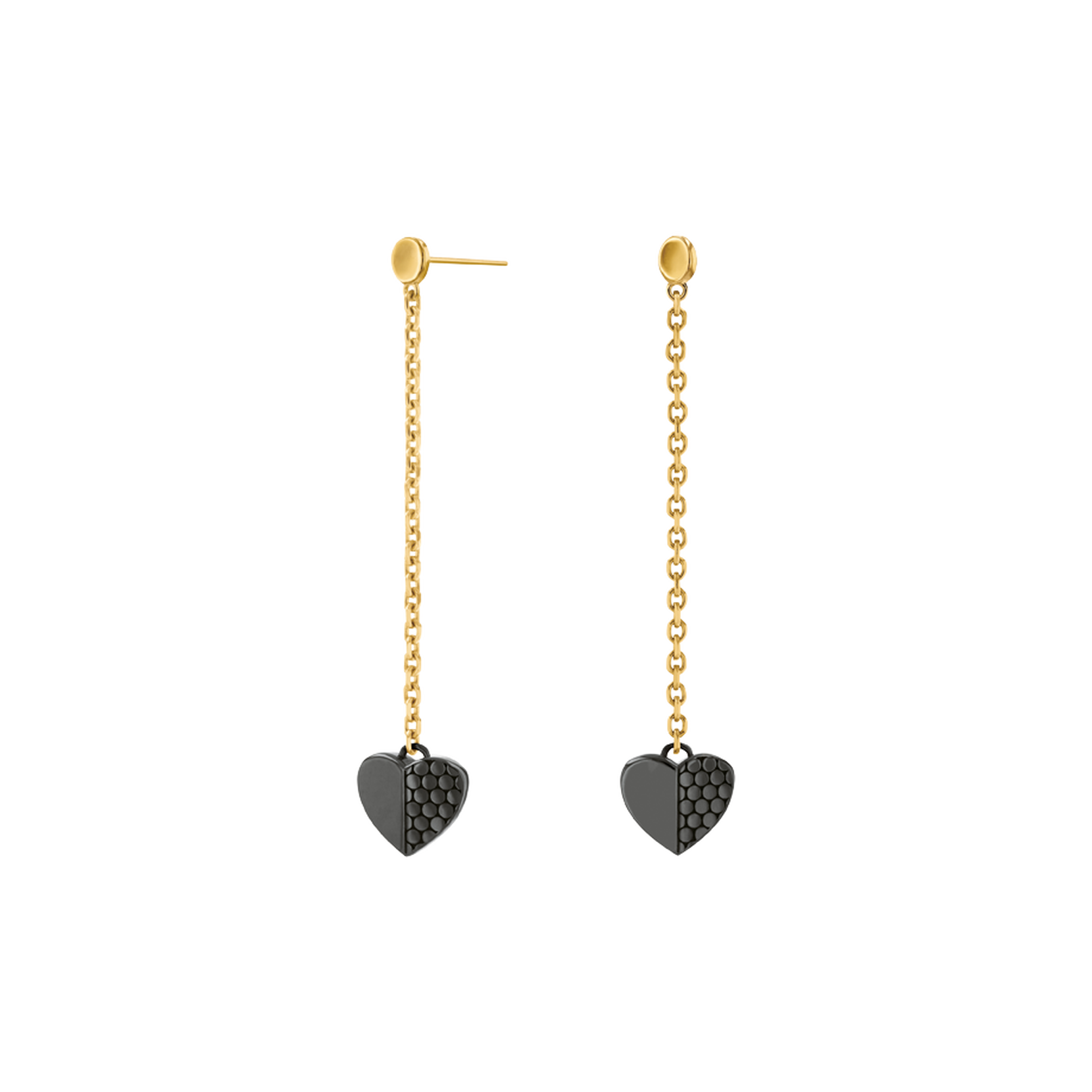Heart Charm Drop Women's Earrings