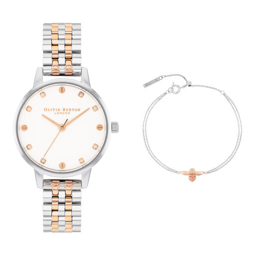 Classics Women's Watch & 3D Bee Gift Set, 30mm