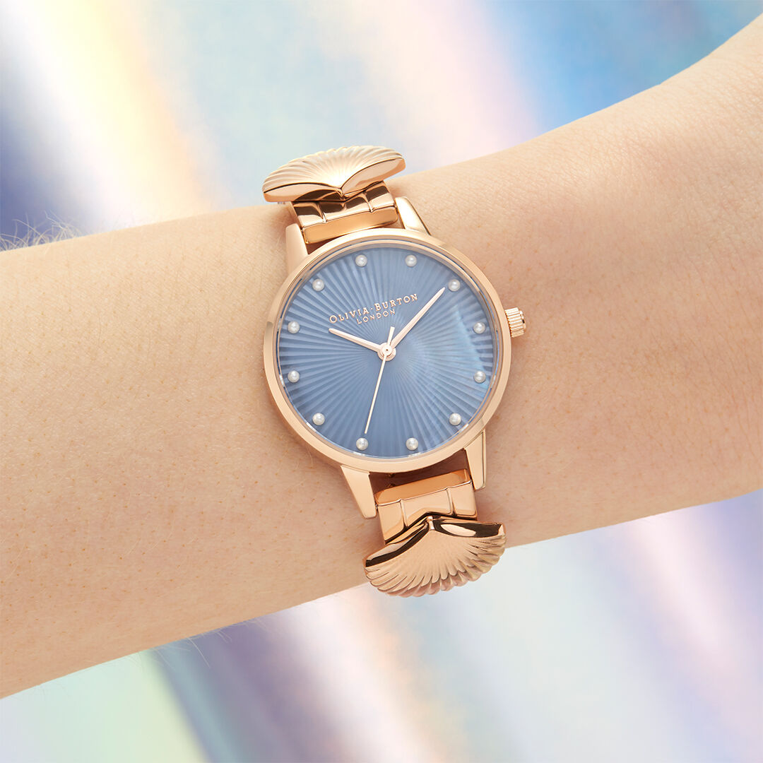 Olivia Burton Movado Company Store Mermaid Watch Rose Gold