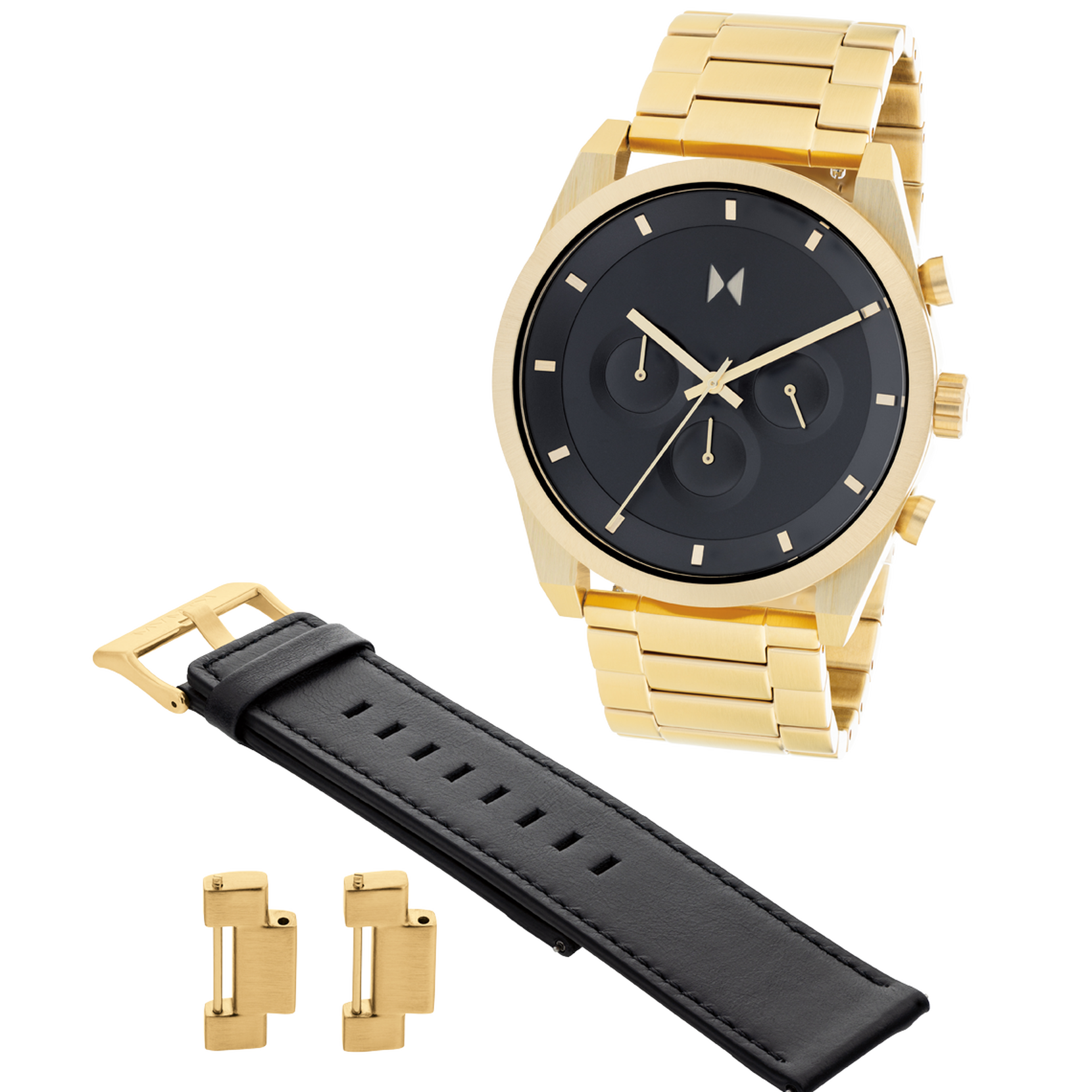 Men's Watch and Interchangeable Strap Gift Set, 44mm