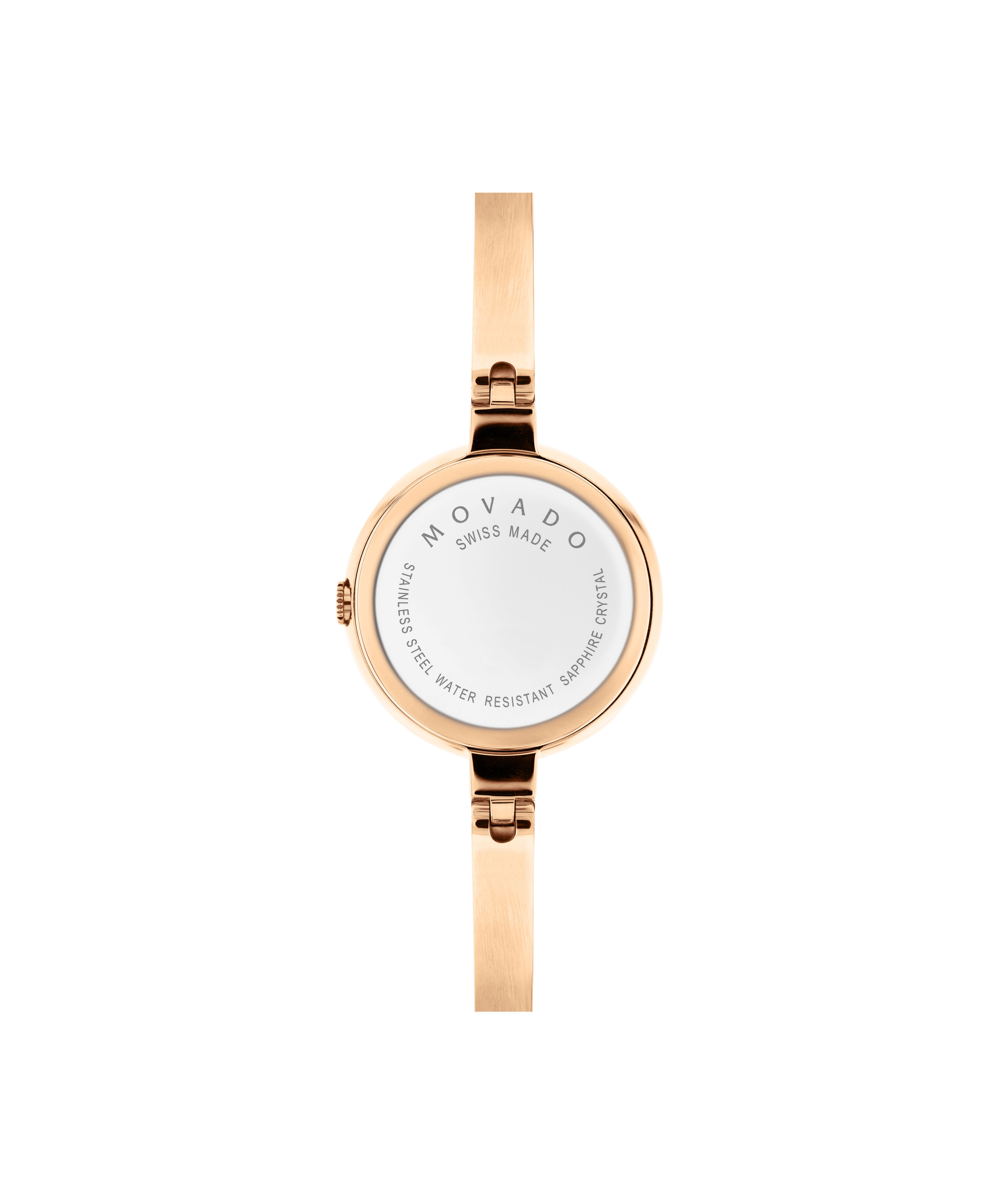 Movado rose online gold bangle watch