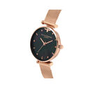  Queen Bee Black Mother of Pearl Rose Gold Mesh 