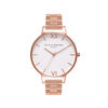 Olivia Burton White Dial Bracelet Rose Gold Women's Watch, 38mm