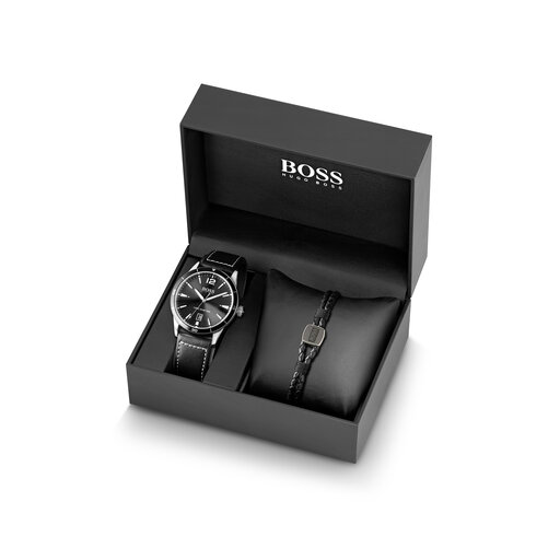 Men's Watch & Bracelet Gift Set, 42mm