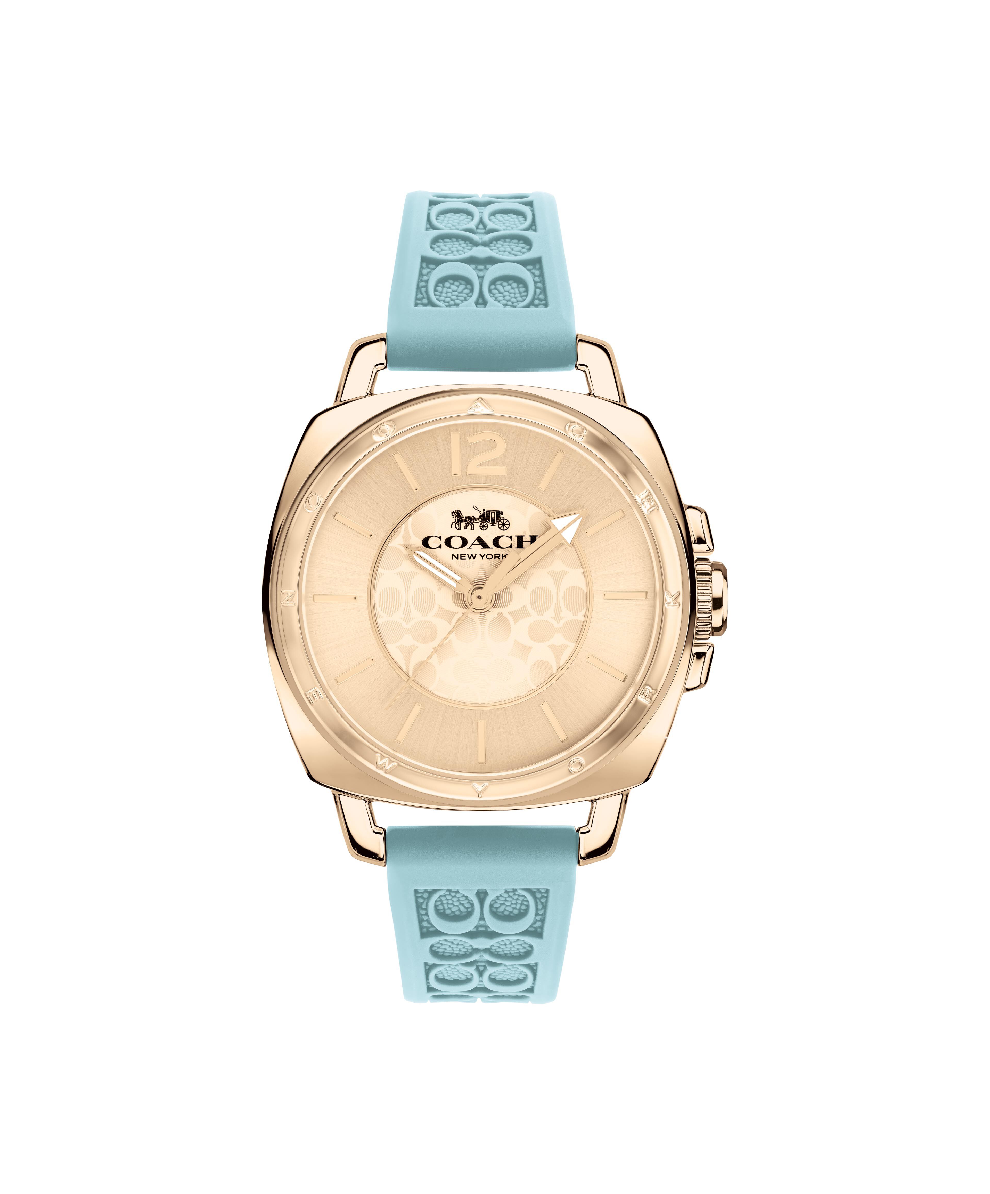 Coach watch cheap rubber strap