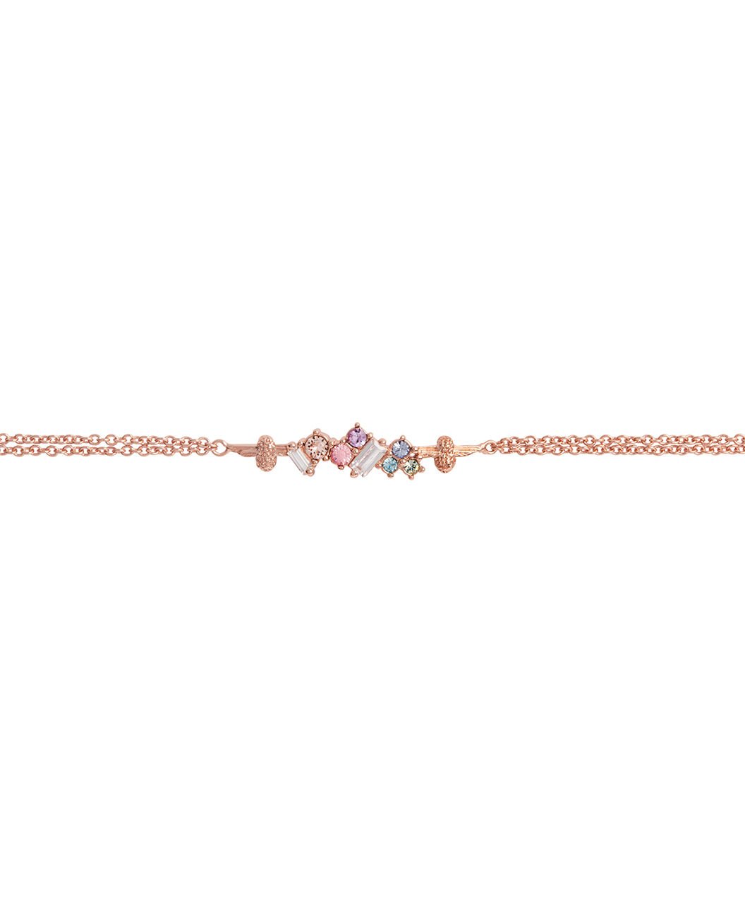 Olivia Burton Movado Company Store Rainbow Bee Chain Bracelet Rose Gold