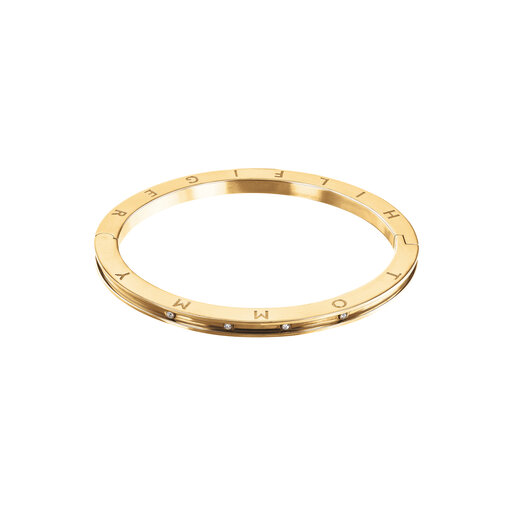 Tommy Hilfiger Ladies Gold Crystal Bangle