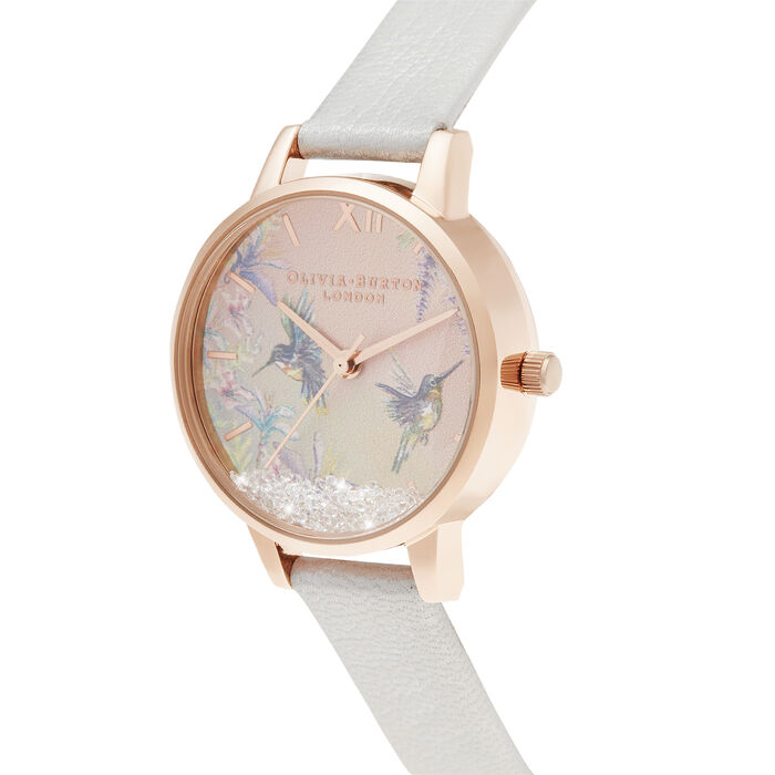 Wishing Wings Midi Shimmer Pearl & Rose Gold Watch