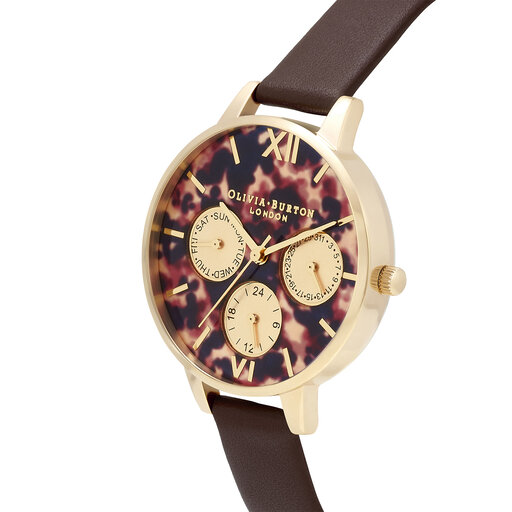 Gold & Brown Women's Watch, 34mm