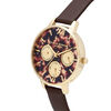 Gold & Brown Women's Watch, 34mm