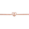 'S' Heart Initial Chain Women's Bracelet