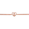 'S' Heart Initial Chain Women's Bracelet