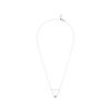Olivia Burton 3D Bee Drop Necklace Silver & Rose Gold