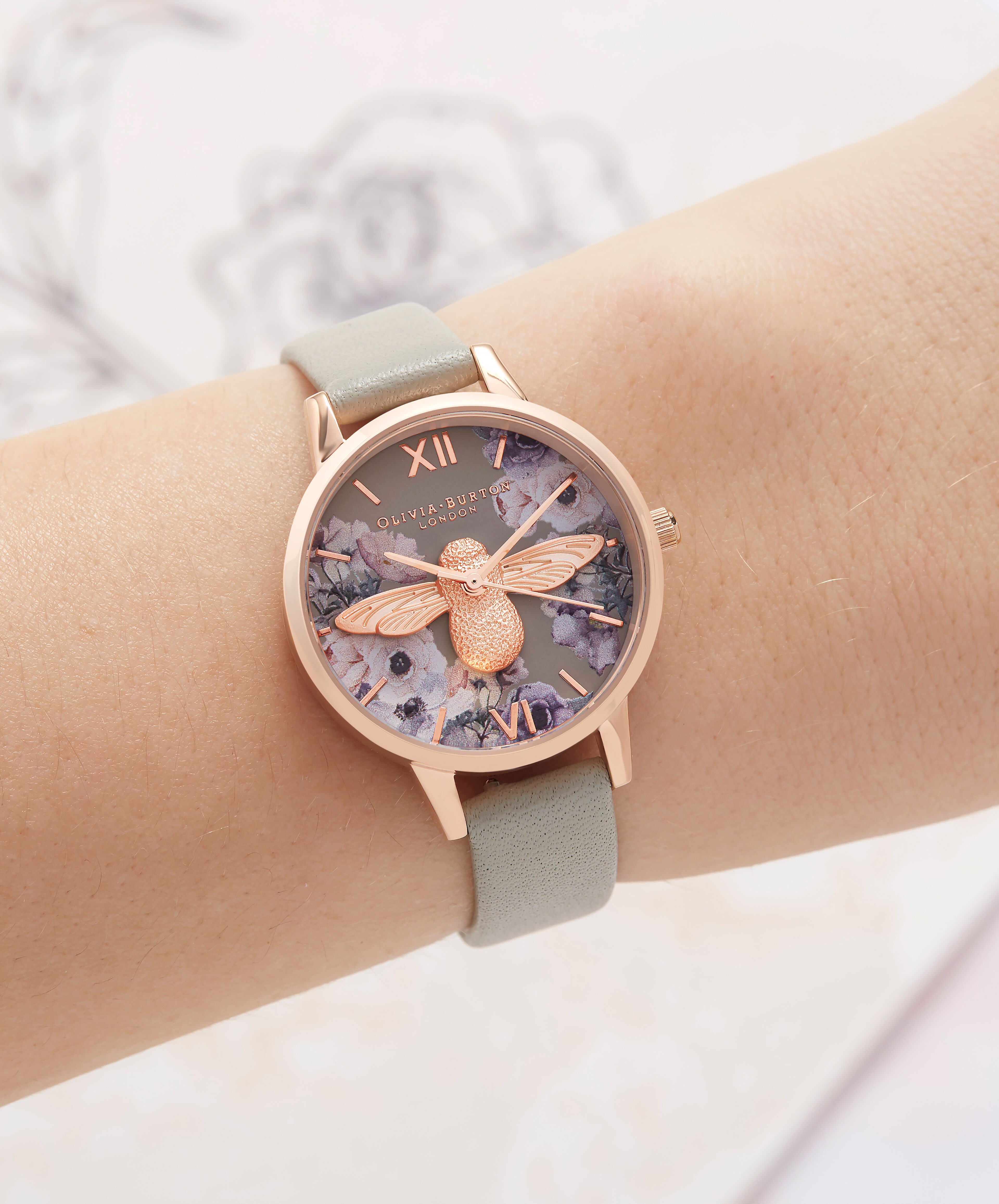 Olivia Burton Watercolour Florals Women s Watch
