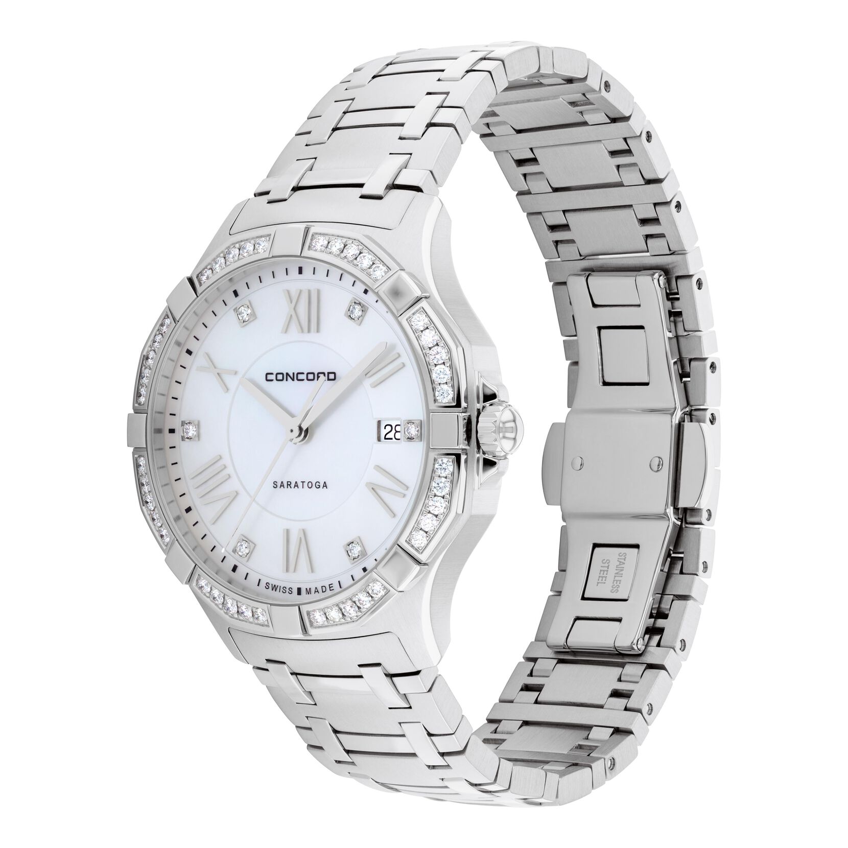 Concord Saratoga Diamond Men's Watch, 40MM