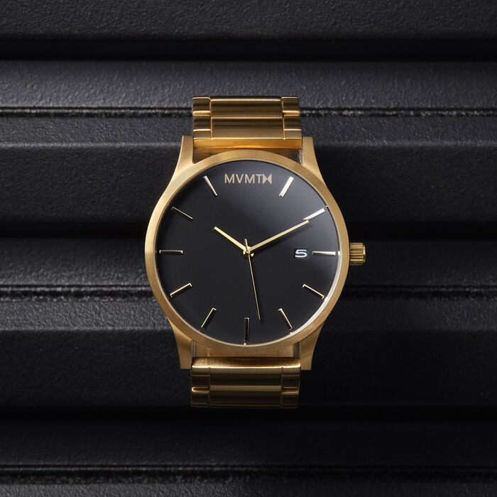 Black Gold Men's Watch, 45mm
